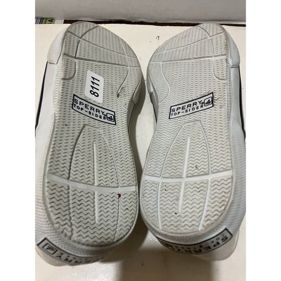 Sperry top-sider Mens Size 9 M white slip on  boat shoe sneaker - Picture 7 of 8